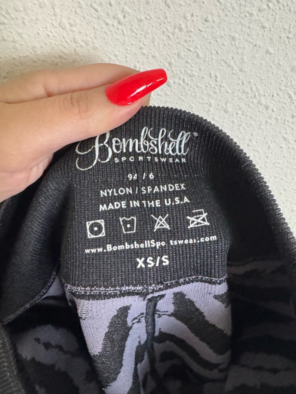 Bombshell sportswear Zebra Print Seamless Leggings - Picture 5 of 5